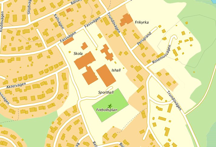 Trafiksituationen 2016 på Rosviks Skolområde (långsiktig plan)